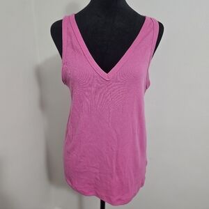 Old Navy Pink V-Neck Tank Top